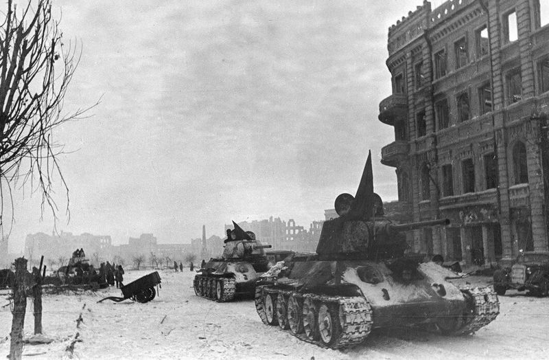 Документальное фото Сталинградской битвы (1943 г.),